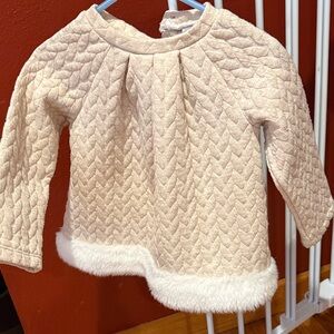 Quilted Cream Kids Jacket